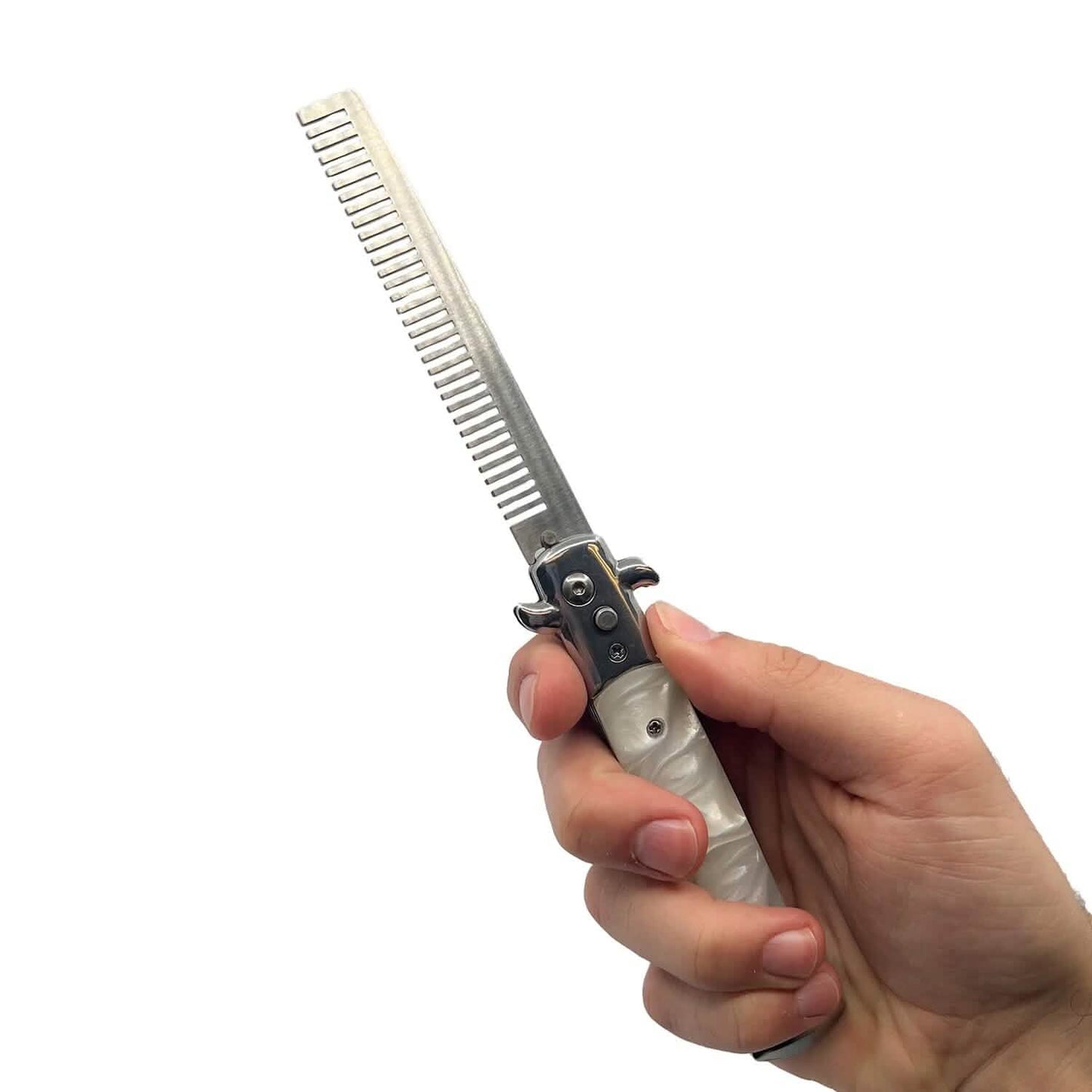 2-Pack: 4" Stiletto Automatic Comb Knife