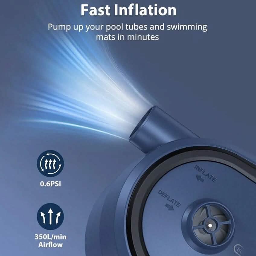 Cordless Portable Electric Air Pump with 3 Nozzles